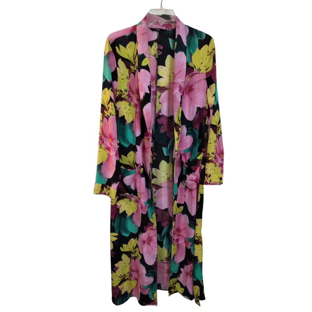 3887)G.I.LI Got It Love It Floral Prints Long Sleeve Open Front Duster M?